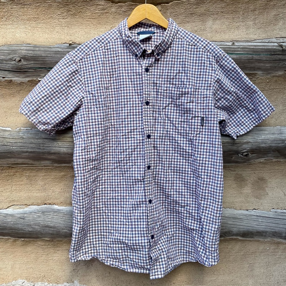 Men’s Columbia Short Sleeve Button Down Shirt Size L